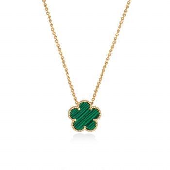 Tipperary Crystal Tipperary Crystal Fleur Gold Green Pendant