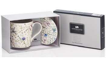 Newgrange Living Floral Mug &amp; Coaster Set