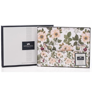 Newgrange Living Floral Rose Placemat &amp; Coaster 6pc