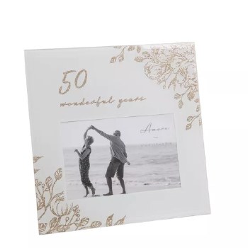Frame 50 Years Floral 4*6"
