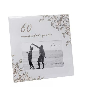 Frame 60 Years Floral 4*6"
