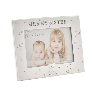 Bambino Frame Me &amp; My Sister 6*4" Resin