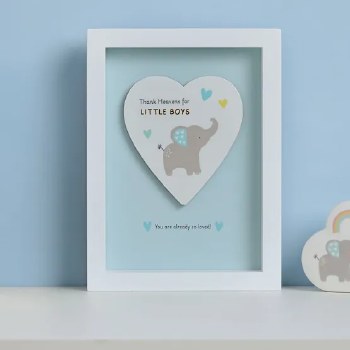 Hello Baby Frame Thank Heaven Little Boys