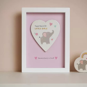 Hello Baby Frame Thank Heaven Little Girl
