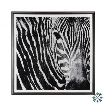 Tara Lane Framed Glitter Print Zebra
