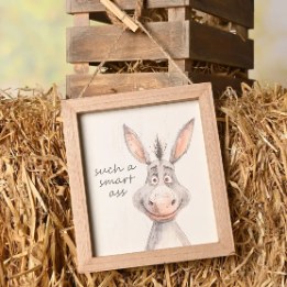 Funny Farm Plaque "Smart Ass"