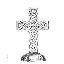 Galway Crystal Celtic Cross 10.5&quot;