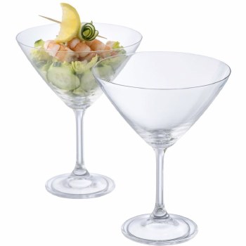 Galway Crystal Elegance Martini Pair