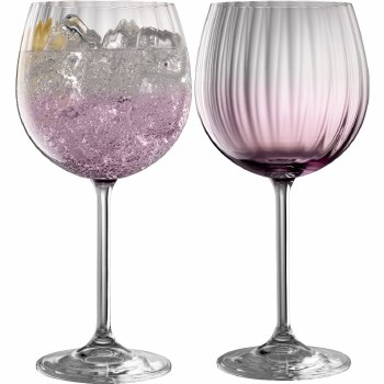 Galway Crystal Erne Gin&amp; Tonic Amethyst Pair