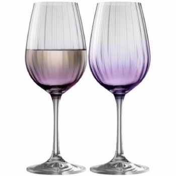 Galway Crystal Erne Wine Amethyst Pair