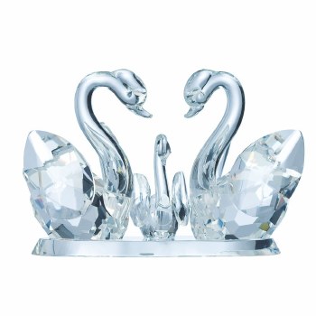 Galway Crystal Swan Family