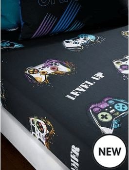 Game Over Single Fitted Sheet