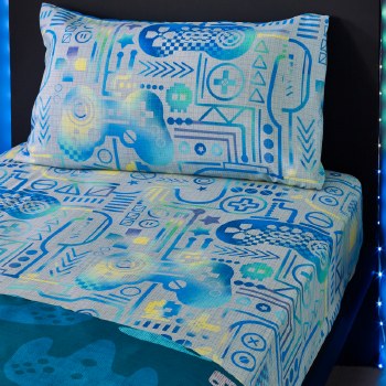 Gamer Grey Single Fitted Sheet