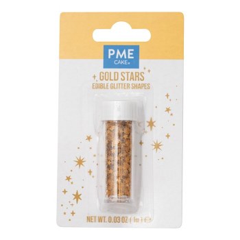Sprinkles Glitter Shapes - Gold Stars