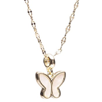 Newgrange Living Jewellery Gold Butterfly Pendant