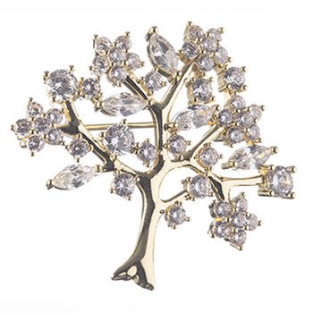 Newgrange Living Gold Tree of Life Brooch