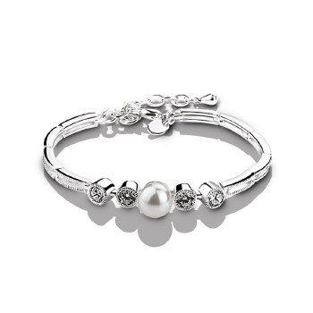 Newbridge Silverware Grace Kelly Bracelet Crystal/P