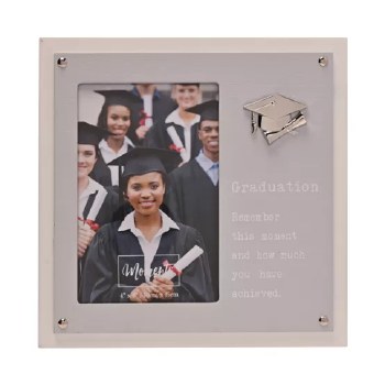 Graduation Frame 4*6" Grey