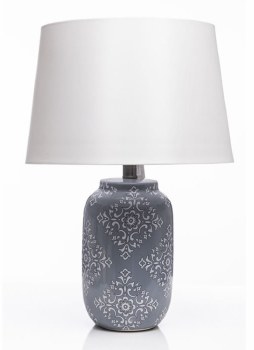 Grange Living Grey &amp; WhiteTable Lamp