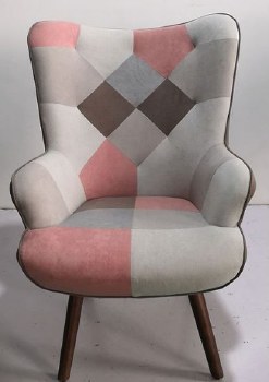 Grange Living Patchwork Arm Chair Pink