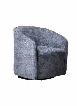 Grange Living Swivel Chair in Navy