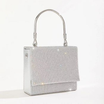 Handbag Silver Clutch (10164SIL)