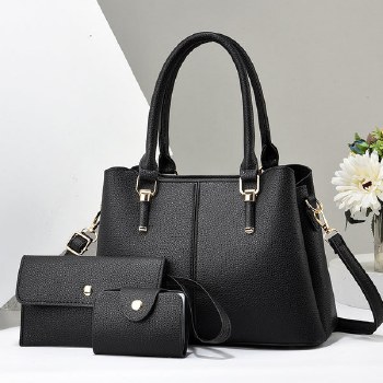 Gessy Handbag Black Set of 3