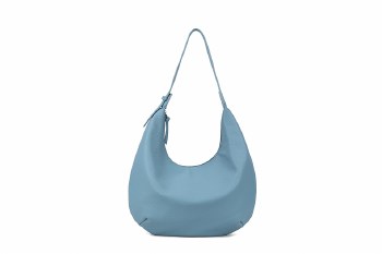 Long &amp; Son Handbag Round Slouch Bag Blue