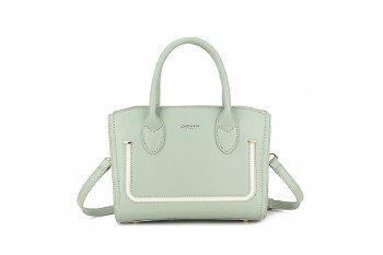 Long &amp; Son Handbag Tote Bag Green/White