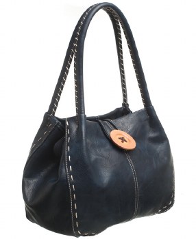 Bessie London Handbags Handbag Tote with Button Black
