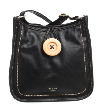 Bessie London Handbags Handbag with Button Black