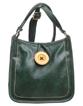 Bessie London Handbags Handbag with Button Green