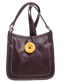 Bessie London Handbags Handbag with Button Purple