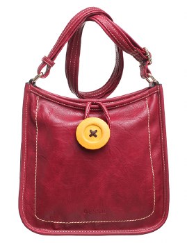 Bessie London Handbags Handbag with Button Red