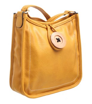 Bessie London Handbags Handbag with Button Yellow