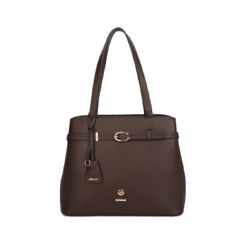 Hampton Handbags Hazel Shoulder Bag Brown