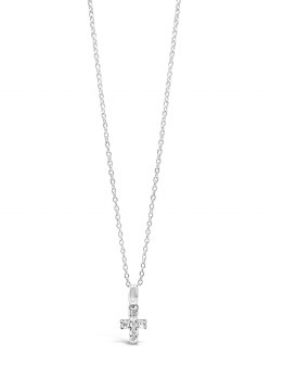 Absolute Jewellery Kids Silver Small Cross with Diamond HCC107