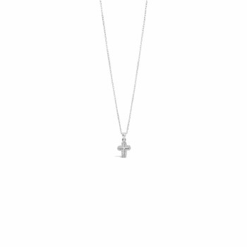 Absolute Jewellery FHC Silver Cross W/Diamontes