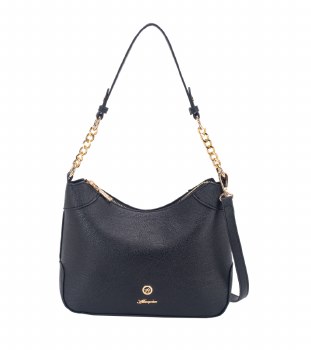 Hampton Handbag Helene Medium Hobo Bag Black
