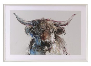 Straits Highland Cow Framed Print 63*93cm