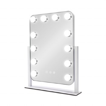 Tara Lane Hollywood Mirror White 42cm