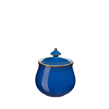 Denby Imperial Blue Covered Sugar