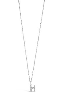 Absolute Jewellery Initial H Pendant Sterling Silver SI500H