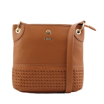 Hampton Handbags Iris  Crossbody Bag Tan