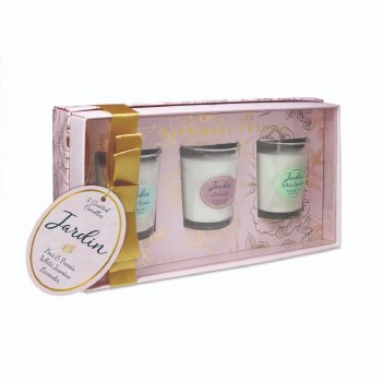 Tipperary Crystal Jardin Set of 3 Candles