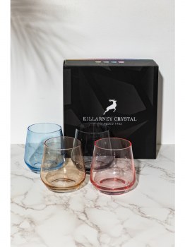 Killarney Crystal Jewel Collection Tumbler Set of 4