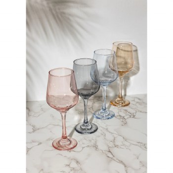 Killarney Crystal Jewel Collection Wine Set of 4