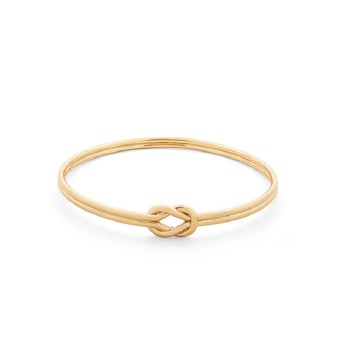 Tipperary Crystal Knot Bangle Gold