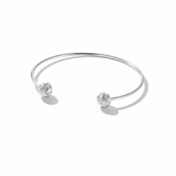 Tipperary Crystal Knot Bracelet Silver