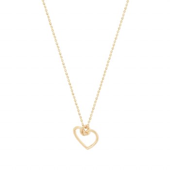 Tipperary Crystal Knot Pendant Love Heart Gold
